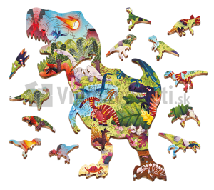 Dinosaury - drevené puzzle