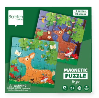 magnetické puzzle Lesné zvieratá