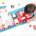 Puzzle Hasičské auto - postav a doplň