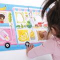 Puzzle Auto s potravinami - postav a doplň