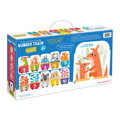 Puzzle Vláčik s číslami - postav a doplň
