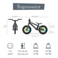 Odrážadlo BMX svietiace, antracit