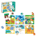 6 puzzle zvieratiek vo svojom prostredí