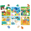 6 puzzle zvieratiek vo svojom prostredí