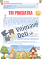 Tri prasiatka - pracovný zošit predškoláka