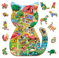 Domáci miláčikovia - drevené puzzle