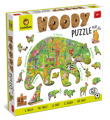 Zvieratá v lese - drevené puzzle