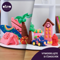 Modelovacia hmota OKTO MŠ 9 farieb x 10+1 ks Vesmír/zelenina