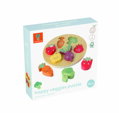Veselá zeleninka, drevené puzzle