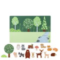 Drevený magnetický les so zvieratkami