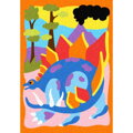 Dinosaury - obrázky na maľovanie pieskom