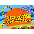 Zvieratá v savane - obrázky na maľovanie pieskom