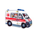 Záchranné auto, vkladacie puzzle