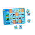 Asociácie Dopravné prostriedky, vkladacie puzzle