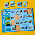 Asociácie Dopravné prostriedky, vkladacie puzzle