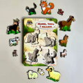 Zvieracie rodinky: domáce zvieratá 2, vkladacie puzzle