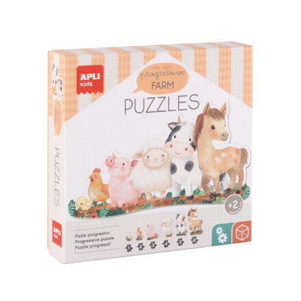 Zvieratká na farme - moje prvé puzzle