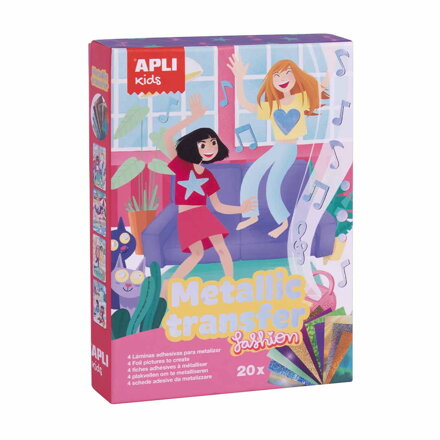 Metalické obrázky - kreatívna sada