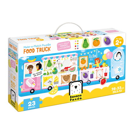 Puzzle Auto s potravinami - postav a doplň