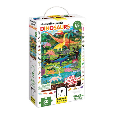Puzzle Pozorujeme dinosaurov