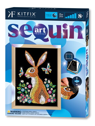 Napichovanie flitrov Zajačik na lúke