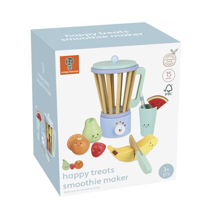 Mixér a ovocie, drevená sada