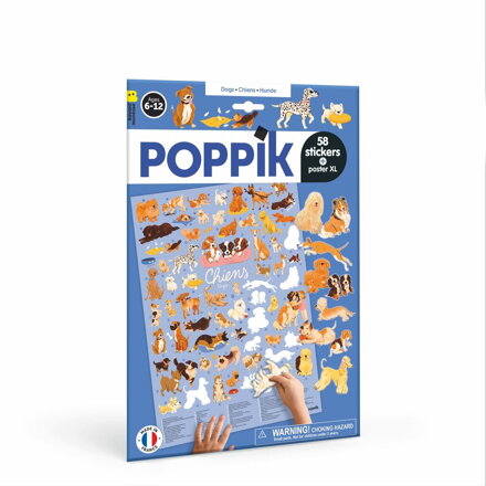 Psy - plagát s nálepkami