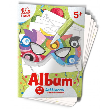 Karnevalové masky - obrázky na maľovanie pieskom