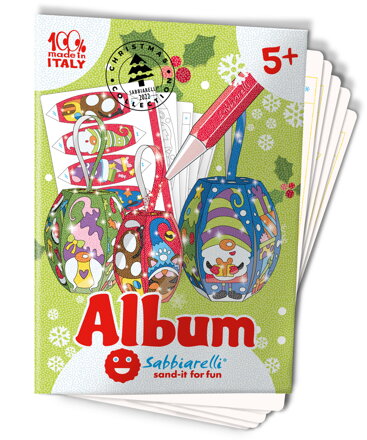 Vianoční škriatkovia 3D - maľovanie pieskom