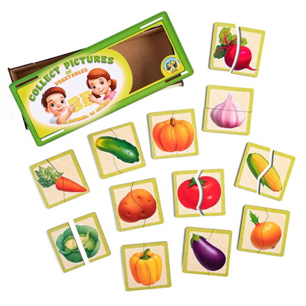 Puzzle Spoj polovice - Zelenina