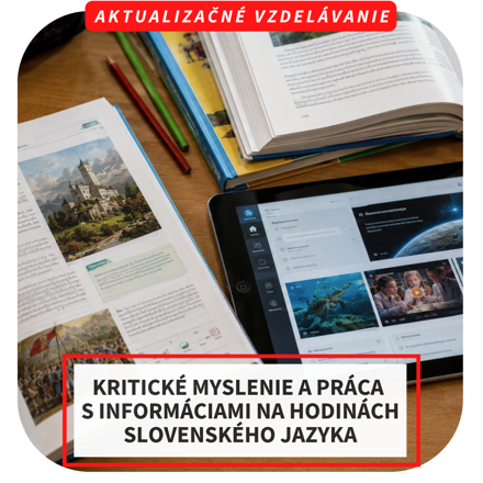 Online aktualizačné vzdelávanie - Kritické myslenie a práca s informáciami na hodinách slovenského jazyka
