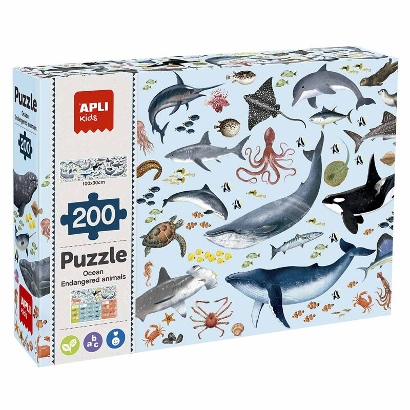 Ohrozené živočíchy v oceánoch - puzzle