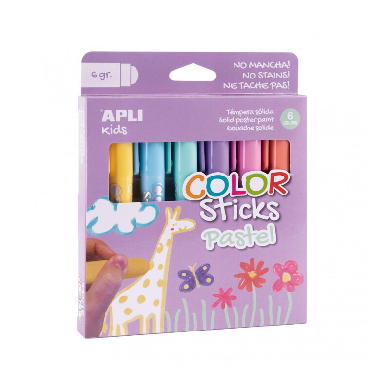 Pastelové temperové farby 6 - tyčinka