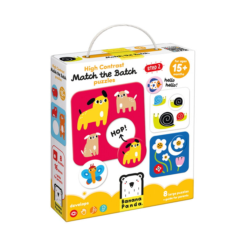 Kontrastné puzzle - Ku komu patria? 15m+