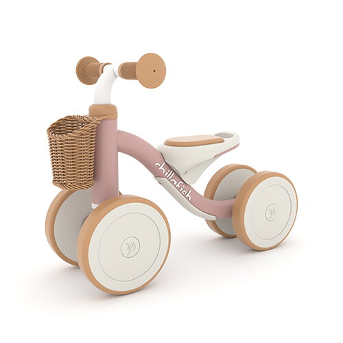 Odrážadlo Cruzi 4-kolesové, bledoružová