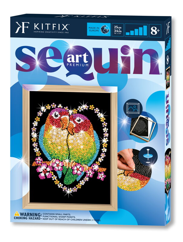 Napichovanie flitrov Zaľúbení vtáci