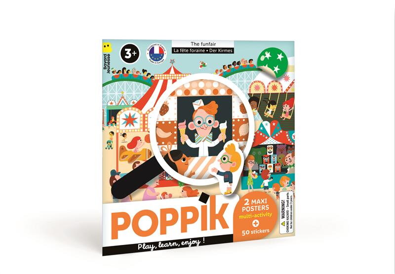 Zábavný park - plagát s nálepkami a omaľovánkou