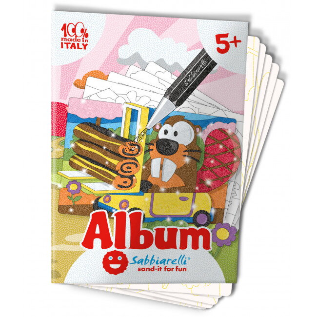 Zvieratká za volantom - obrázky na maľovanie pieskom