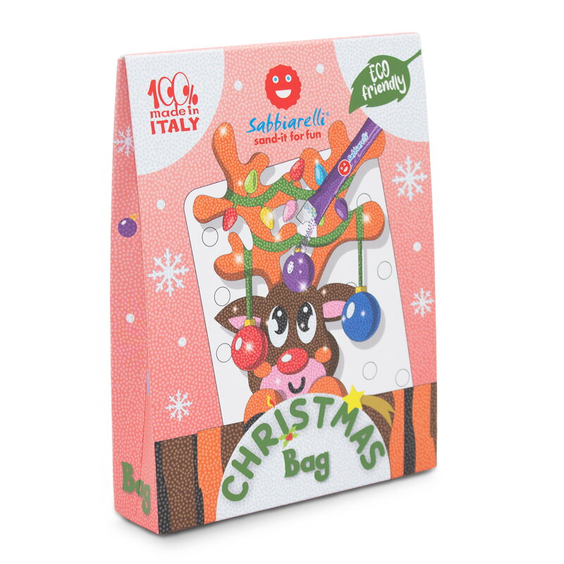 Maľovanie pieskom - taška Vianoce