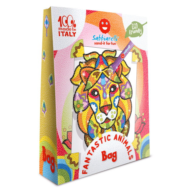 Maľovanie pieskom - taška Rozprávkové zvieratká