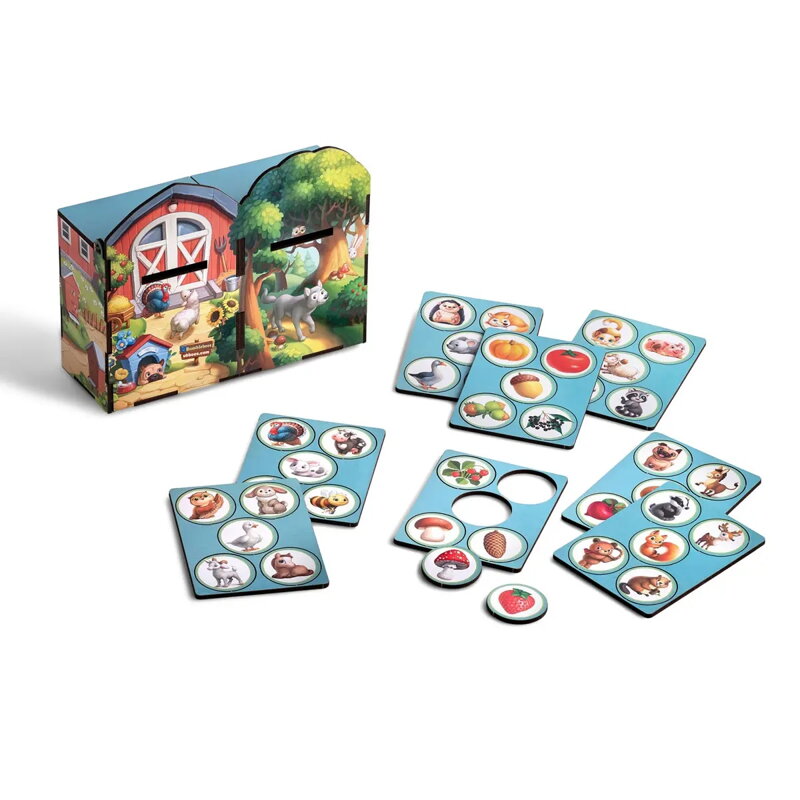 Divoké a domáce zvieratá - triediace puzzle