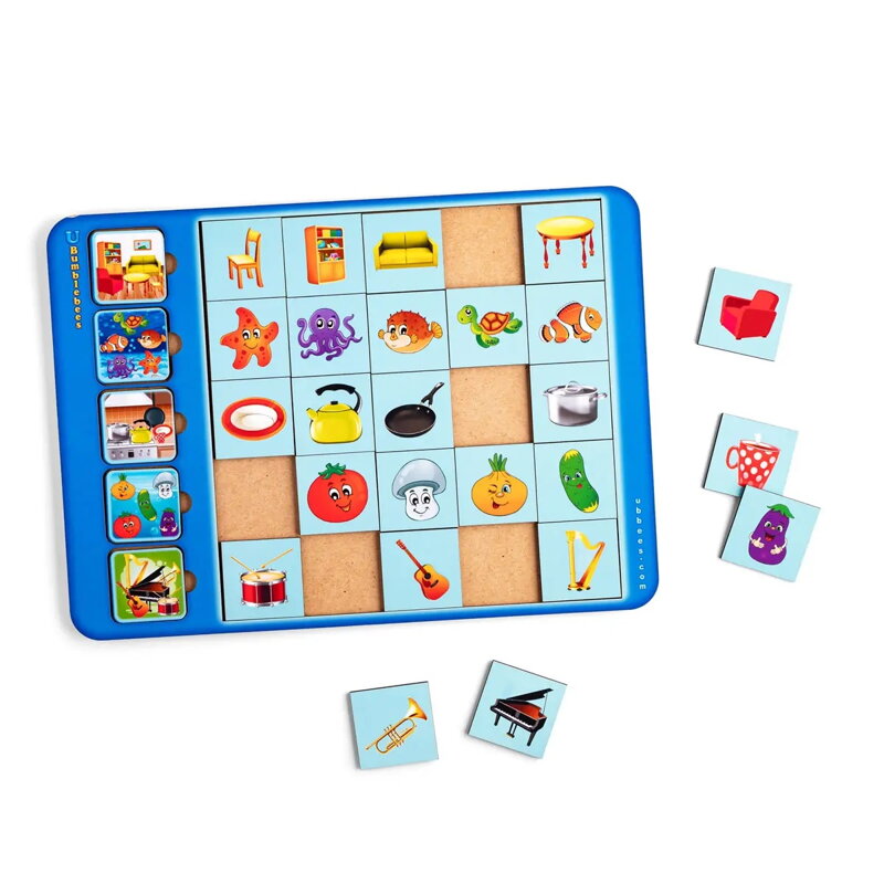 Asociácie Tvary, vkladacie puzzle