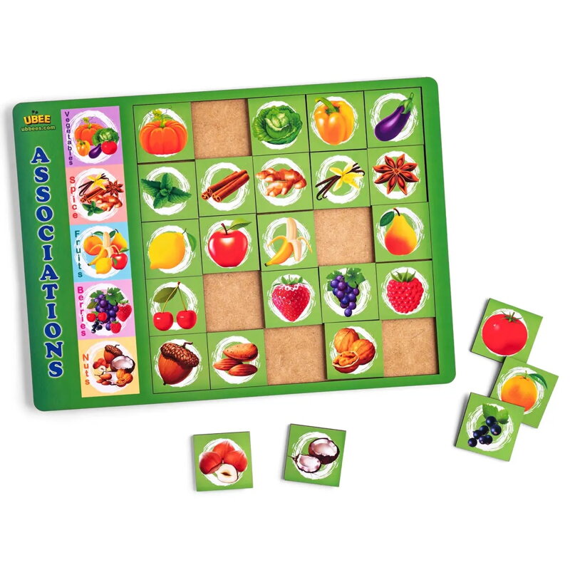 Asociácie Plody, vkladacie puzzle