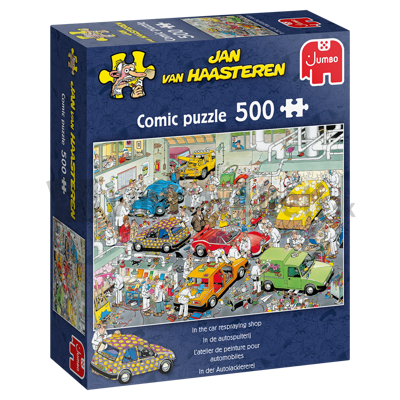 Puzzle Autá v lakovni