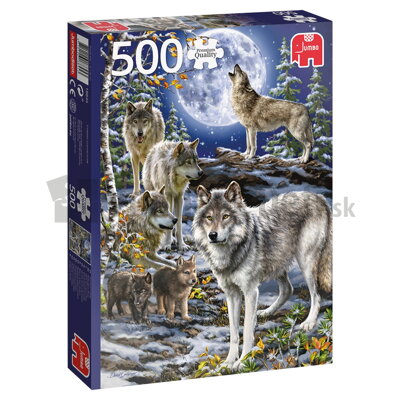 Puzzle Vlky v zime
