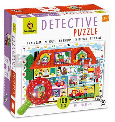 Detektívne puzzle s lupou Môj dom