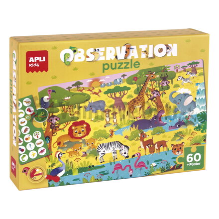 Džungľa - postav puzzle, hľadaj detaily