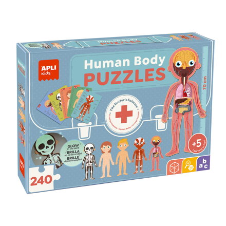 5x Ľudské telo - edukatívne puzzle