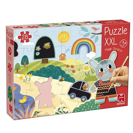 Zázračé vyškrabávacie puzzle XXL