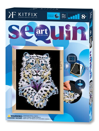 Napichovanie flitrov Snežný leopard